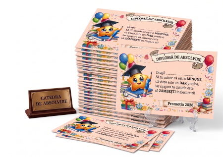 Diplome Scolare pentru Absolventi - Diplome Școlare Personalizate colectia Stelutelor pentru Absolventi de scoala sau gradinita
