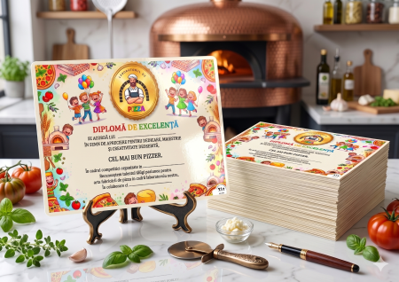 Diplome Școlare Personalizate pentru activitati de scoala sau gradinita- Cel mai bun Pizzer [1]