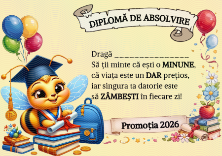 Diplome Școlare Personalizate pentru Absolventi de scoala sau gradinita [1]