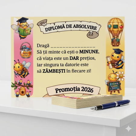 Diplome Scolare pentru Absolventi - Diplome Școlare Personalizate pentru Absolventi de scoala sau gradinita