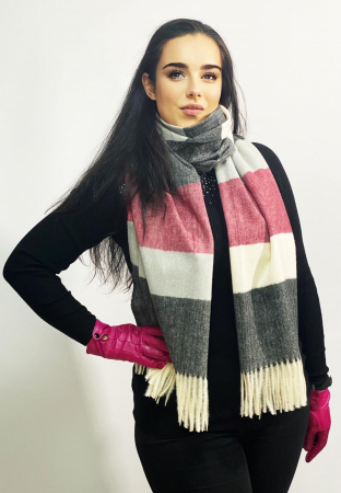 Esarfa de dama, din lana si vascoza, 70x190 cm,perfecta pentru sezomul toamna-iarna [2]