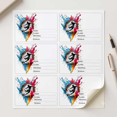 Etichete Școlare cu Nume Fotbal– Stickere Autoadezive pentru Copii ❤️ E-Cadou.com - e-CADOU [1]