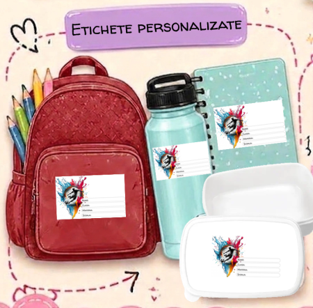 Scoli & Gradinite - Etichete Școlare cu Nume Fotbal– Stickere Autoadezive pentru Copii ❤️ E-Cadou.com - e-CADOU