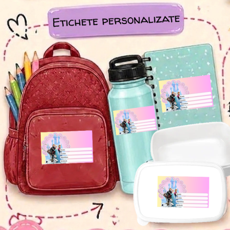 Etichete Școlare cu Nume Frozen– Stickere Autoadezive pentru Copii ❤️ E-Cadou.com - e-CADOU [1]