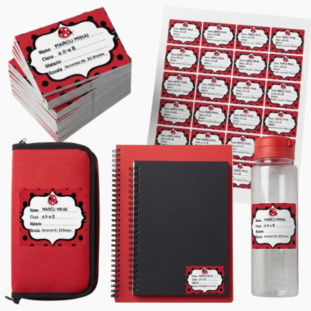 Etichete scolare - Etichete Școlare Personalizate cu Nume – Stickere Autoadezive pentru Copii ❤️ E-Cadou.com - e-CADOU