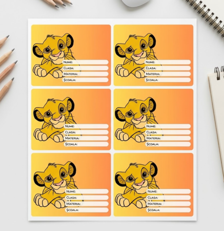 Etichete Școlare cu Nume Simba– Stickere Autoadezive pentru Copii ❤️ E-Cadou.com - e-CADOU [1]