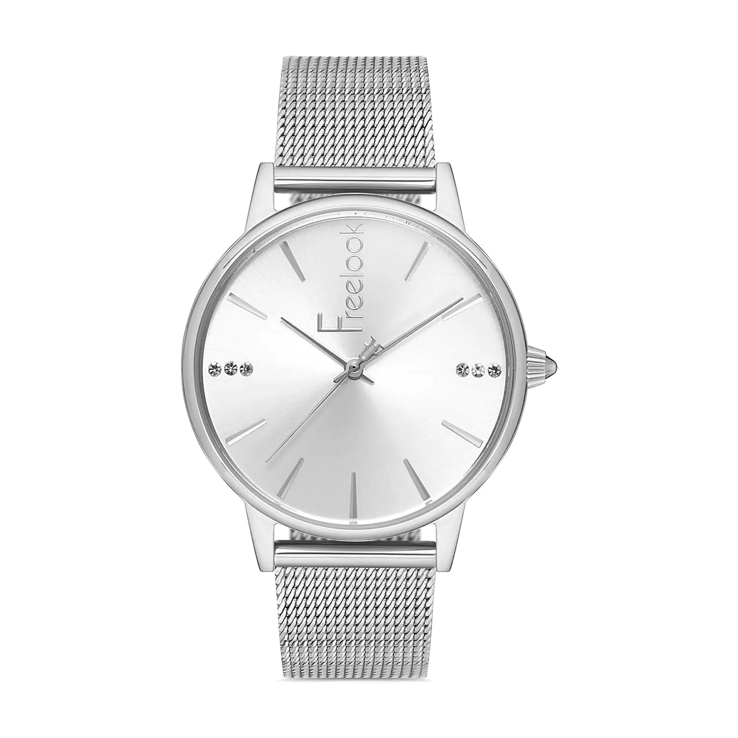 Ceasuri si Ochelari - Freelook Eiffel - Ceas Dama Quartz Argintiu FL.1.10211.1