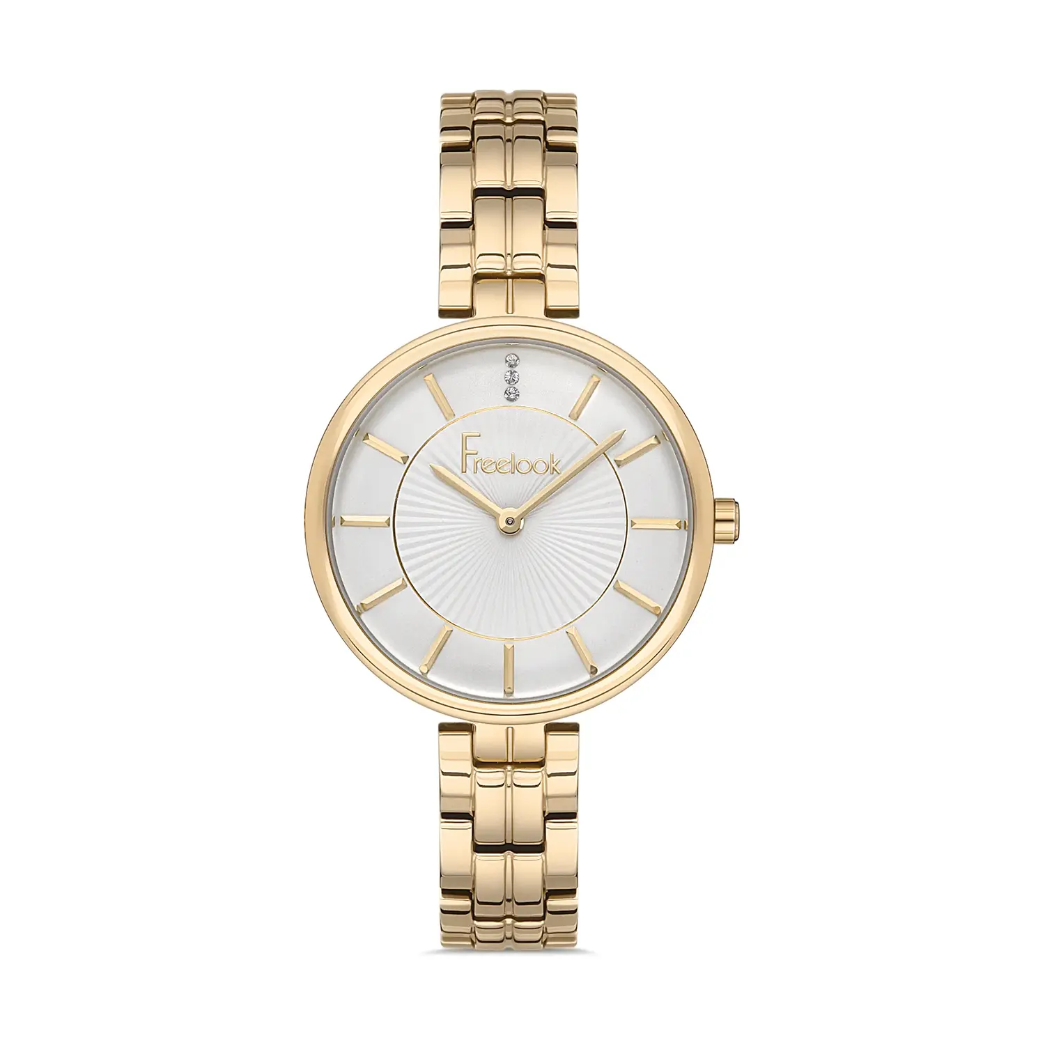 Ceasuri si Ochelari - Freelook Eiffel - Ceas Dama Quartz Auriu FL.1.10221.4