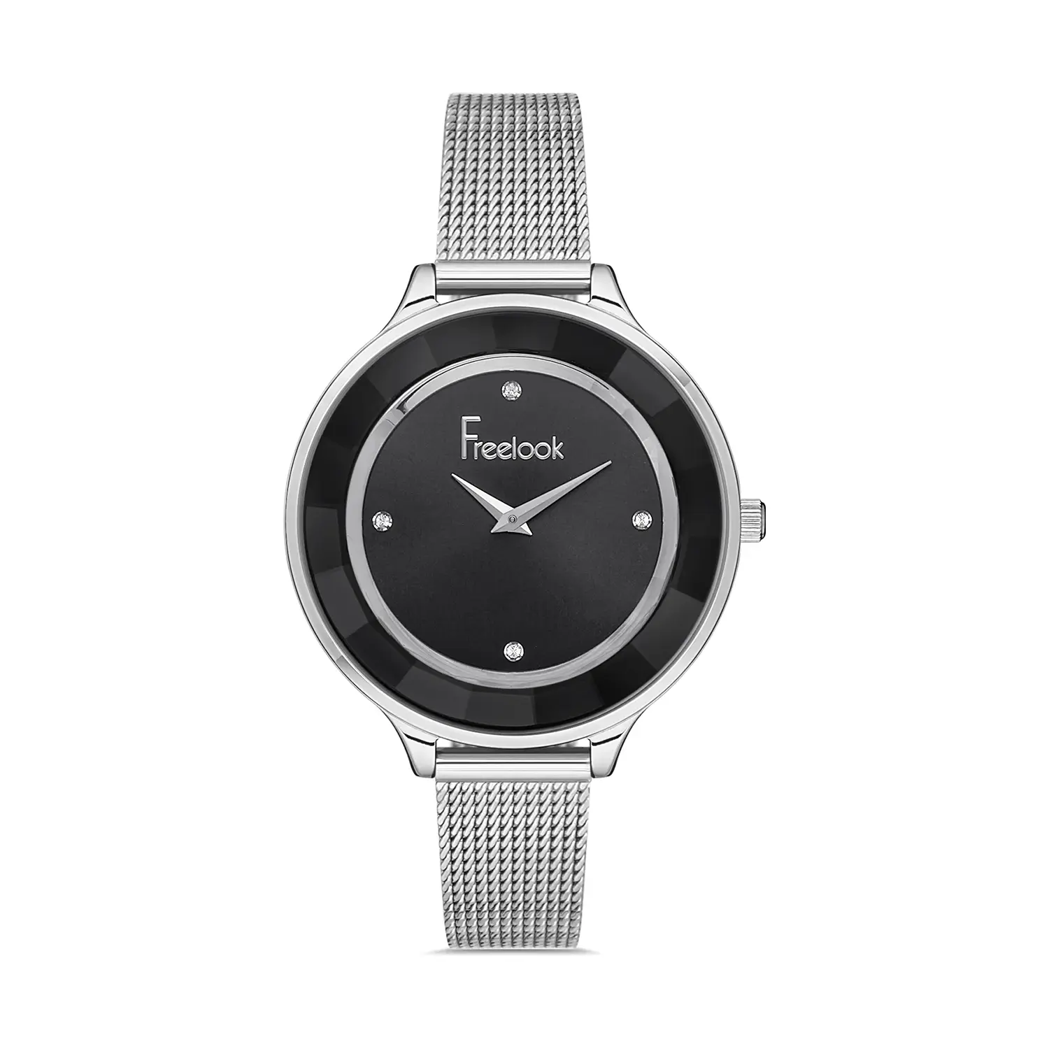 Ceasuri si Ochelari - Freelook Lumiere - Ceas Dama Quartz Argintiu FL.1.10196.3