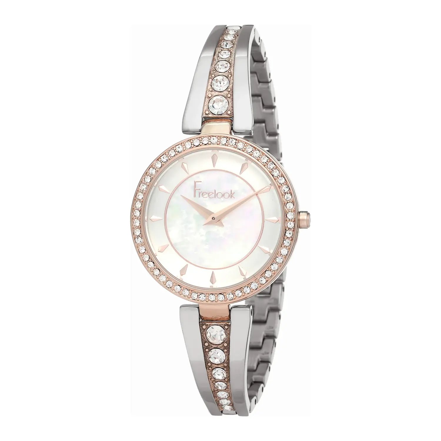 Ceasuri si Ochelari - Freelook Reine - Ceas Dama Quartz Auriu Rose FL.1.10045.5