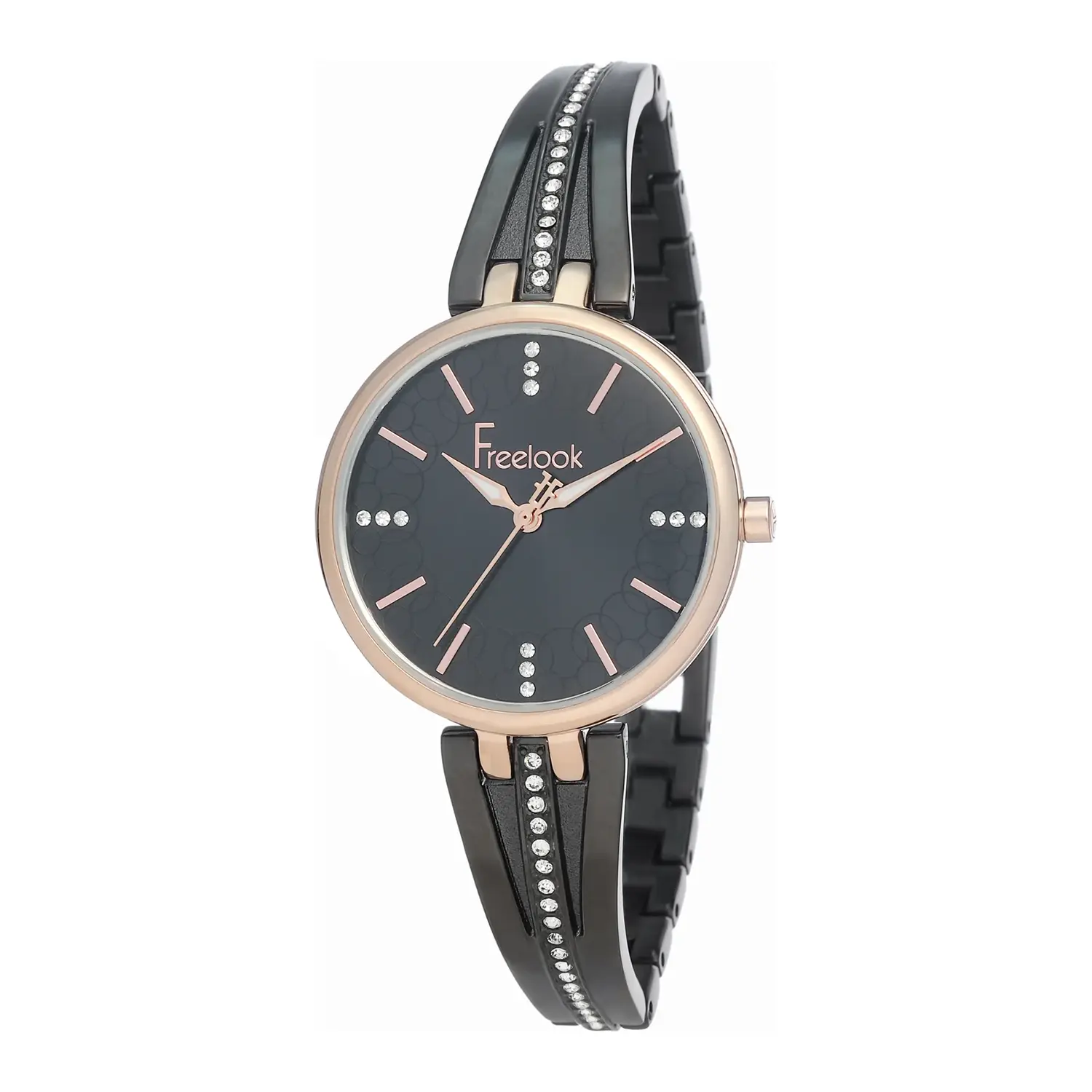 Ceasuri si Ochelari - Freelook Reine - Ceas Dama Quartz Negru FL.1.10050.4