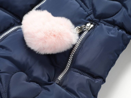 Geaca groasa fete Little HEAR bleomarin, 104-164, GloStory, GMA-3991 [3]