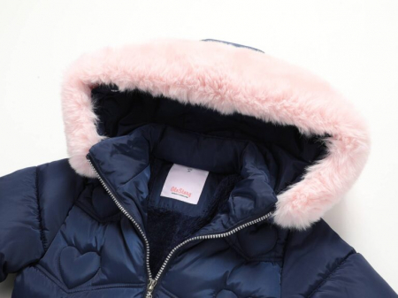 Geaca groasa fete Little HEAR bleomarin, 104-164, GloStory, GMA-3991 [4]