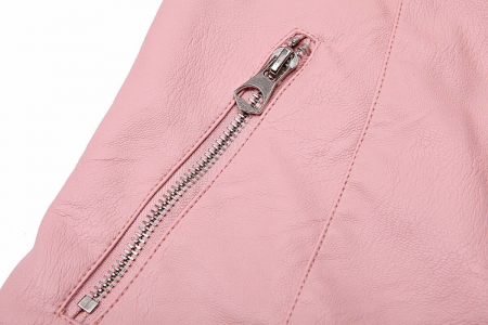Geaca imitatie de piele cu blanita fete  104-164, GloStory, GPY-9536 [3]