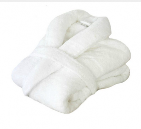 Halat de baie gros fara gluga, buzunare si cordon in talie, hotel quality, unisex, 100% bumbac [1]