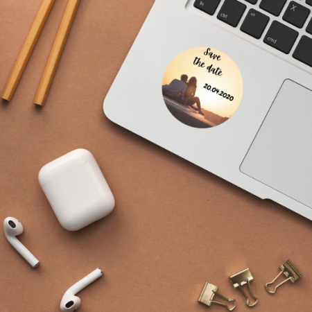 Set stickere etichete autoadezive rotunde personalizate cu poze [1]