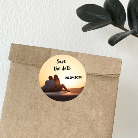Set stickere etichete autoadezive rotunde personalizate cu poze [2]