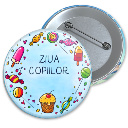 Insigne metalice si cocarde personalizate - Insigna personalizata  Ziua Copiilor 1 iunie