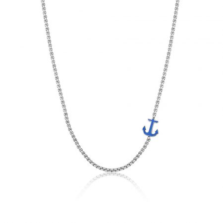 Bijuterii din inox - Lant argintiu, Daniel Klein, pentru barbati, din otel inoxidabil, DKJ.6.3014-2