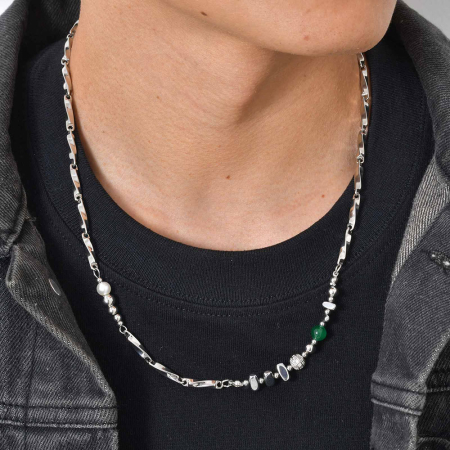 Lant argintiu, Thia Jewelry S.Steel, pentru barbati, din otel inoxidabil, NH-N033-8 [1]