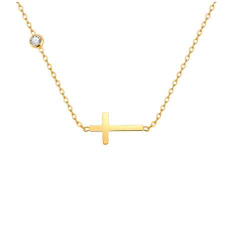 Fashion - Lant auriu, Thia Jewelry S.Steel, pentru dama, din otel inoxidabil, JC-NC782L-9