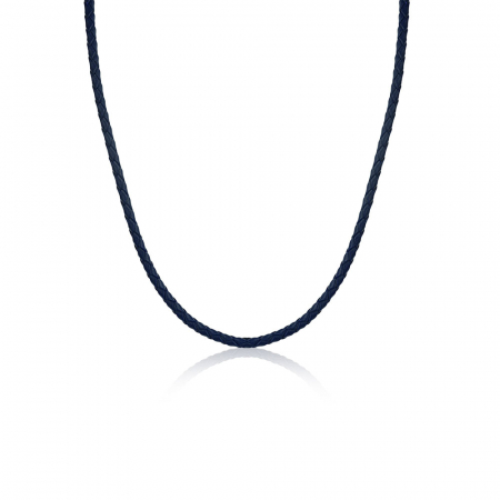 Bijuterii - Lant bleumarin, Santa Barbara Polo, pentru barbati, din piele, SBJ.6.5023-2