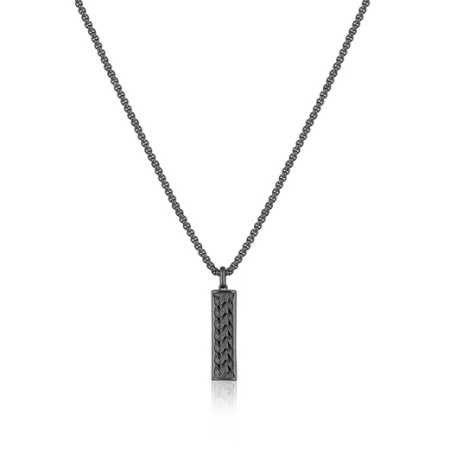 Fashion - Lant negru, Daniel Klein, pentru barbati, din otel inoxidabil, DKJ.15.20001-2