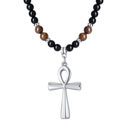 Fashion - Lant negru, Thia Jewelry S.Steel, pentru barbati, din otel inoxidabil, NH-N047-23