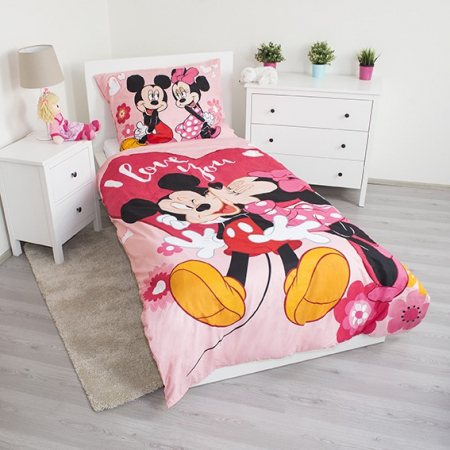 Lenjerie de pat pentru copii  Disney Minnie  140×200 cm, 70×90 cm [1]