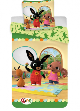 Lenjerie de pat pentru copii Bing  140×200 cm, 70×90 cm [0]