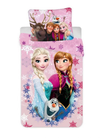 Lenjerie de pat pentru copii Frozen 140×200 cm, 70×90 cm,microfibra, 18BS333 [2]