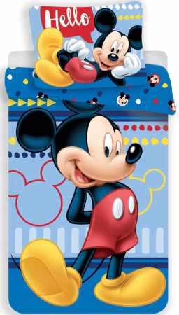 Lenjerie de pat pentru copii Mickey Mouse 140×200cm, 70×90 cm [1]