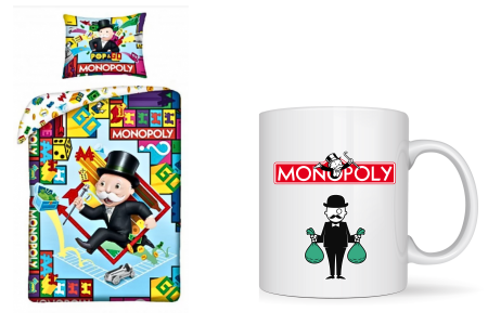 Lenjerii de pat Disney - Lenjerie de pat pentru copii Monopoly  140×200 cm, 70×90 cm,100% bumbac, HAX048736