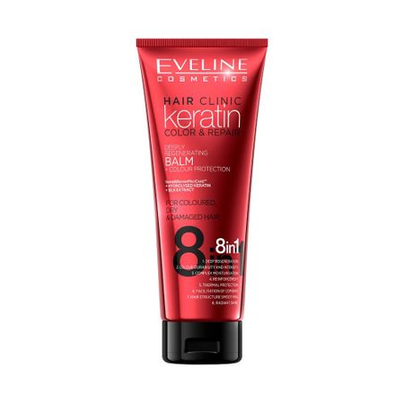 Set 2in1 cu sampon si balsam pentru ingrijirea parului vopsit Eveline Hair Clinic Colour Protection 8in1 [3]