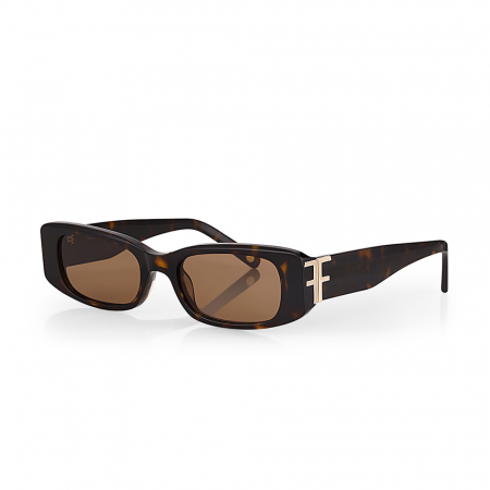 Fashion - Ochelari de soare maro, pentru dama, Freelook Sunglasses, F1009-2