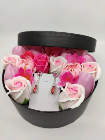 Pachet cadou cu 23 mix flori din sapun AC-R158-M2  Angelina rose [2]