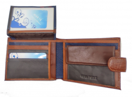 Pachet Promo Portofel de piele si Curea de barbati maro 125cm, LY1114-125-188 [4]