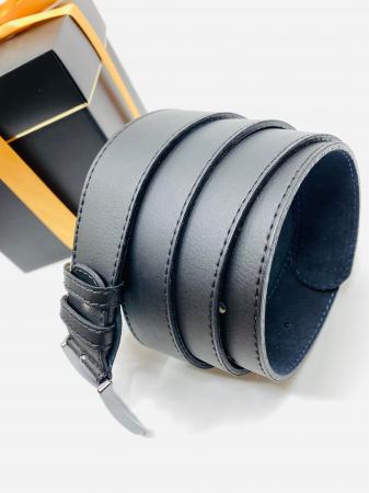 Pachet Promo Portofel de piele si Curea de piele de barbati neagra C11401N-RO140cm, produs in Romania [2]