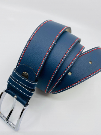 Pachet Promo Portofel si Curea de piele naturala de barbati neagra C140BLM-RO140cm, produs in Romania [2]