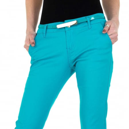 Pantaloni office turquaz, M.Sara DM5090-55 [2]