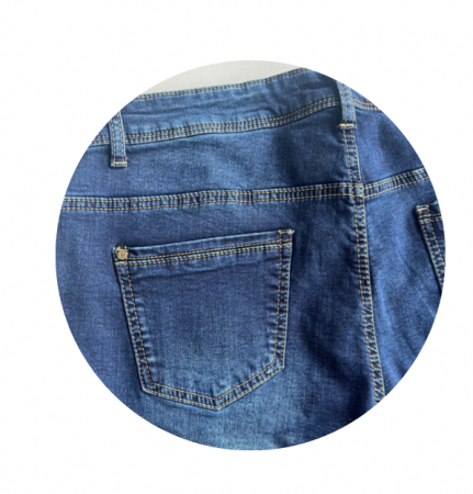 Blugi albastri serie mare batal, putin pufosi, MS779 [1]