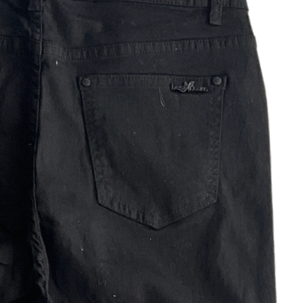 Pantaloni tercot negri pentru  femei, elastic, serie clasica  WB6804 [2]