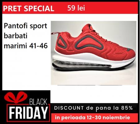 Pantofi sport barbati 502 RED, marimi 41-46 [0]