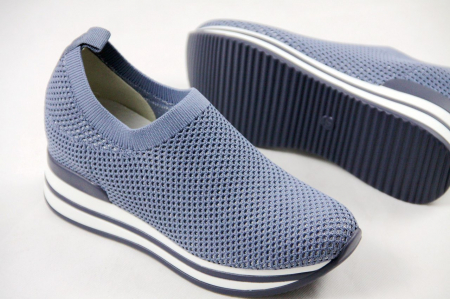 Pantofi sport de dama  albastri cu platforma H0112 [4]