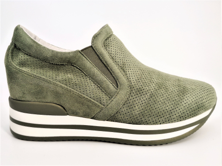 Pantofi sport de dama  verzi cu platforma H01096V [4]