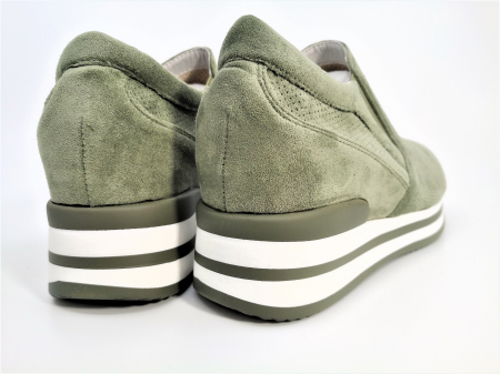 Pantofi sport de dama  verzi cu platforma H01096V [2]