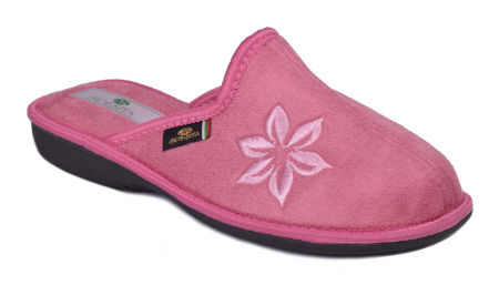 Papuci de casa pentru dama, vatuiti pe interior, marca Spesita, model 131 pink [0]
