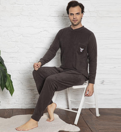 Pijama groasa din două piese, barbati, Material polar, Lux,  Baki25 100%micro [1]