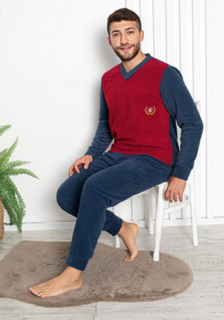 Pijama din două piese,barbati, Material polar, Lux,  Baki34 100%micro [0]