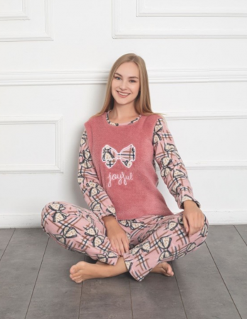 Pijamale - Pijama FEMEI cocolino, din doua piese, Material 100% micro, Lux,  BAK322